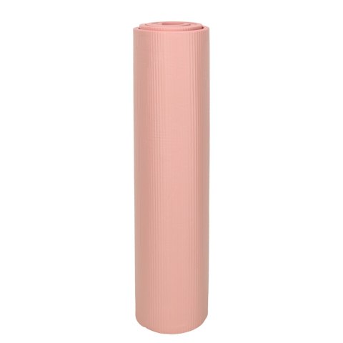Mata fitness do ćwiczeń jogi gruba 185x83x1,5 cm różowa