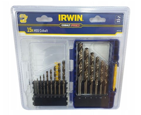 KOMPLET WIERTEŁ DO METALU HSS PRO COBALT 1.5-10MM 15 SZTUK KOMPLET WIERTEŁ DO METALU HSS PRO COBALT 1.5-10MM 15 SZTUK