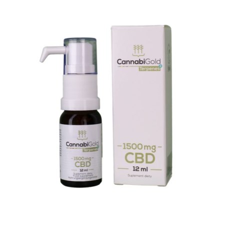 CannabiGold Terpenes+ Kannabidiol i terpeny w oleju 1500mg CannabiGold Terpenes+ Kannabidiol i terpeny w oleju 1500mg