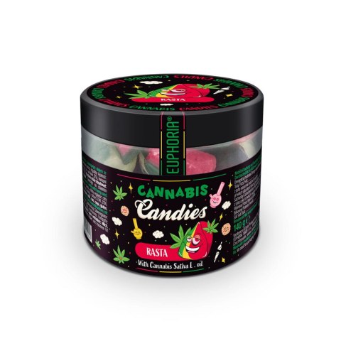 Cukierki konopne, Rasta 140g Euphoria Cukierki konopne, Rasta 140g Euphoria