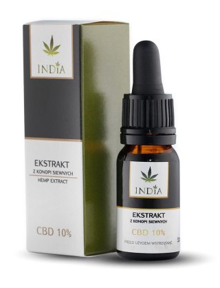 EKSTRAKT Z KONOPI SIEWNYCH CBD 10% (1000 mg) 10 ml (INDIA)