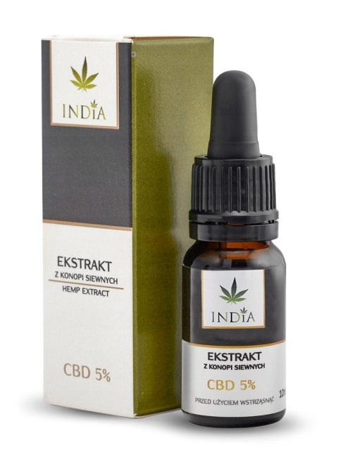 EKSTRAKT Z KONOPI SIEWNYCH CBD 5% (500 mg) 10 ml (INDIA) EKSTRAKT Z KONOPI SIEWNYCH CBD 5% (500 mg) 10 ml (INDIA)