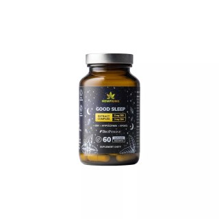 Kapsułki na sen Good Sleep - 5mg CBD, 3mg CBN w kapsułce Extract Complex - 60 kapsułek - HEMPKING