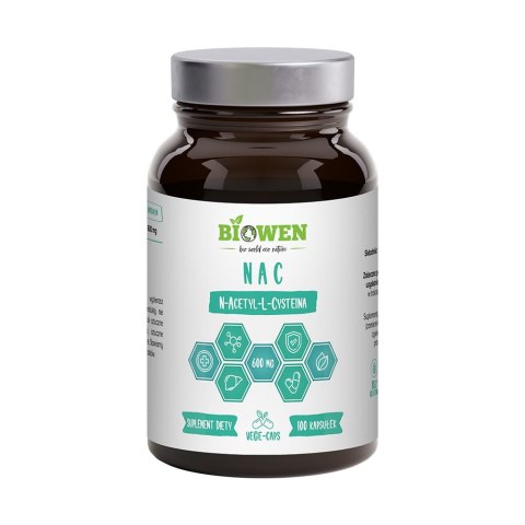 NAC 600 mg - 100 kapsułek - BIOWEN NAC 600 mg - 100 kapsułek - BIOWEN