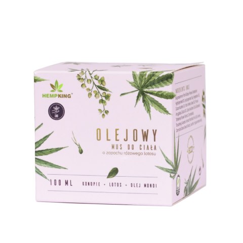 Olejowy mus do ciała - RÓŻOWY LOTOS - 100ml - HEMPKING Olejowy mus do ciała - RÓŻOWY LOTOS - 100ml - HEMPKING