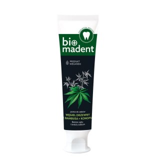 Pasta konopna do zębów z węglem drzewnym - BioMadent 100 ml