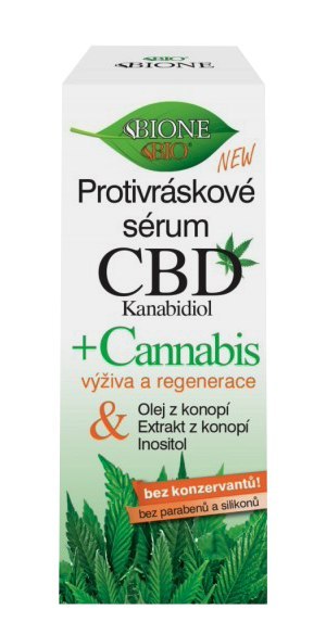 Przeciwzmarszczkowe serum do twarzy z CBD - BIONE - 40ml