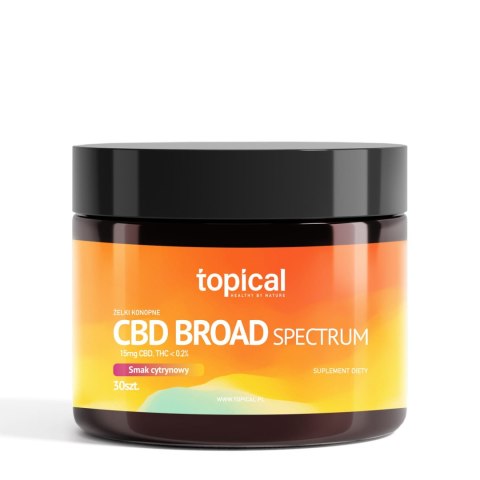 Żelki CBD 450 mg Broad Spectrum o smaku cytrynowym - Topical Żelki CBD 450 mg Broad Spectrum o smaku cytrynowym - Topical