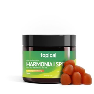 Żelki CBD 450 mg z melisą lekarską o smaku pomarańczowym - Harmonia i Spokój - Topical