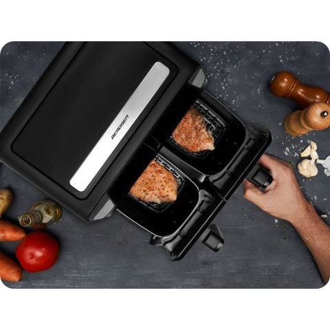 Frytkownica beztłuszczowa Air fryer BD-653 czarno-srebrna
