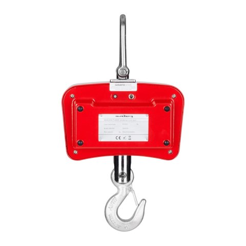 Waga hakowa podwieszana z pilotem do 1 tony 1T LCD czerwona Waga hakowa podwieszana z pilotem do 1 tony 1T LCD czerwona