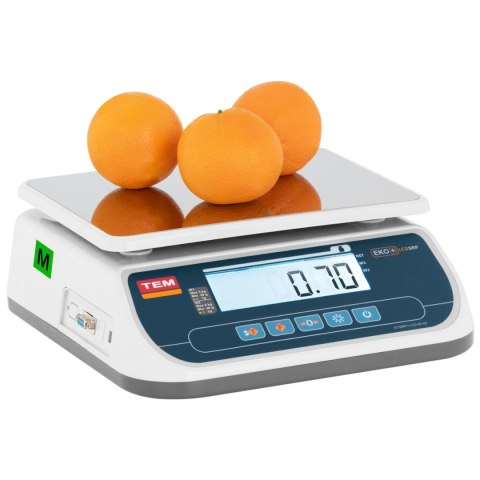 Waga sklepowa handlowa 6 kg / 2 g LCD M LEGALIZACJA Waga sklepowa handlowa 6 kg / 2 g LCD M LEGALIZACJA