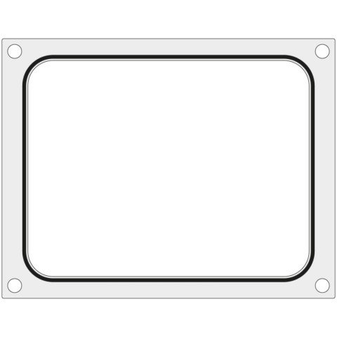 Matryca forma do zgrzewarek MCS na tackę bez podziału 227x178 mm - Hendi 805442 Matryca forma do zgrzewarek MCS na tackę bez podziału 227x178 mm - Hendi 805442