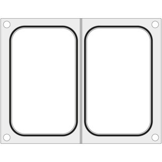Matryca forma do zgrzewarki CAS CDS-01 na dwie tacki pojemniki 178x113 mm - Hendi 805350