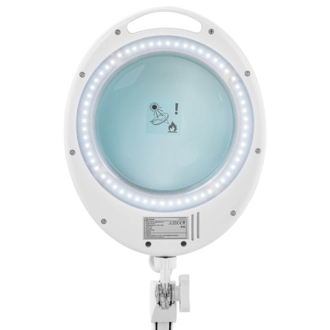 Lampa kosmetyczna z lupą szkłem powiększającym na biurko 5 dpi 60x LED śr. 127 mm Lampa kosmetyczna z lupą szkłem powiększającym na biurko 5 dpi 60x LED śr. 127 mm
