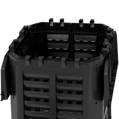 Kompostownik ogrodowy na odpadki organiczne 68 x 68 x 84 cm 360 l Kompostownik ogrodowy na odpadki organiczne 68 x 68 x 84 cm 360 l