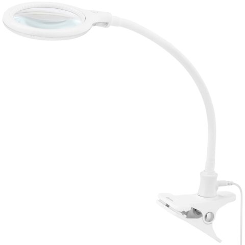 Lampa kosmetyczna warsztatowa powiększająca 5 dioptrii 30x LED śr. 125 mm Lampa kosmetyczna warsztatowa powiększająca 5 dioptrii 30x LED śr. 125 mm