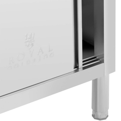 Stół gastronomiczny z szafką z drzwiami suwanymi STAL 120 x 50 cm do 390 kg Stół gastronomiczny z szafką z drzwiami suwanymi STAL 120 x 50 cm do 390 kg