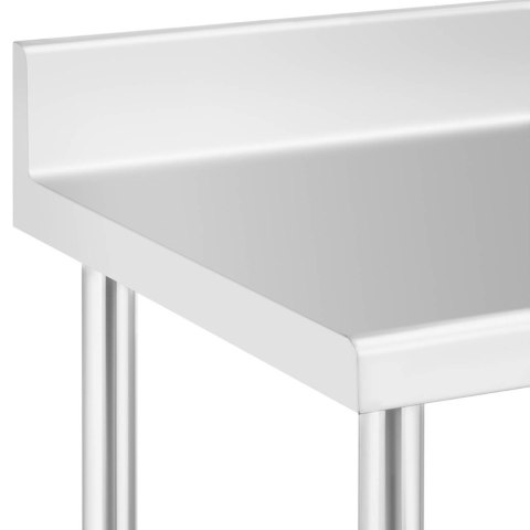 Stół metalowy gastronomiczny na kółkach z półką i rantem STAL 70 x 100 cm Stół metalowy gastronomiczny na kółkach z półką i rantem STAL 70 x 100 cm
