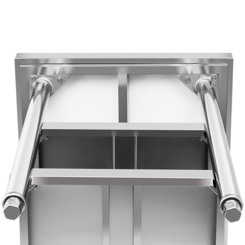 Stół blat roboczy stalowy nierdzewny z 2 półkami 150x60cm Stół blat roboczy stalowy nierdzewny z 2 półkami 150x60cm