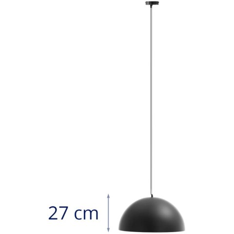 Lampa wisząca nowoczesna 1 punktowa kształt kopuły - czarno złota Lampa wisząca nowoczesna 1 punktowa kształt kopuły - czarno złota