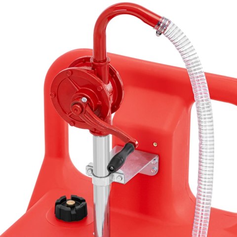 Przenośny zbiornik paliwa z ręczną pompą na kółkach 20 l/min 120 l Przenośny zbiornik paliwa z ręczną pompą na kółkach 20 l/min 120 l