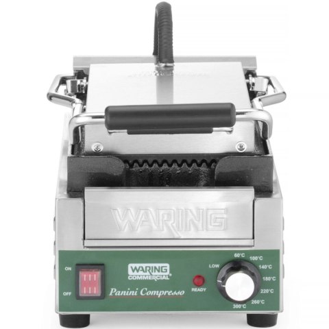 Grill kontaktowy ryflowany Panini Compresso Slimline 140 - 300 C 1800 W Grill kontaktowy ryflowany Panini Compresso Slimline 140 - 300 C 1800 W