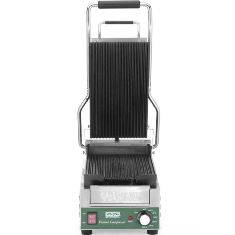 Grill kontaktowy ryflowany Panini Compresso Slimline 140 - 300 C 1800 W Grill kontaktowy ryflowany Panini Compresso Slimline 140 - 300 C 1800 W