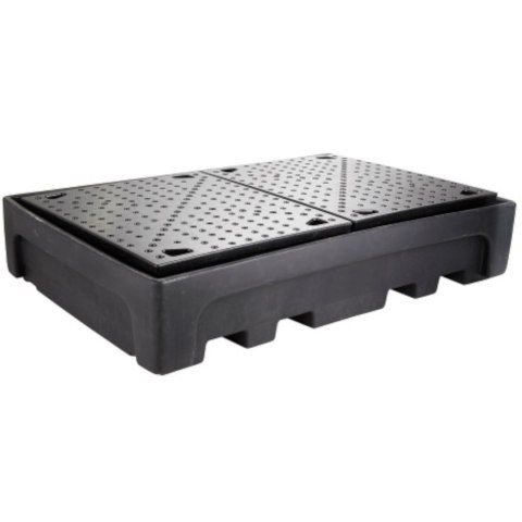 Wanna wychwytowa podstawa pod 2 zbiorniki IBC 1100L plastikowa PE CEMO 10952 Wanna wychwytowa podstawa pod 2 zbiorniki IBC 1100L plastikowa PE CEMO 10952