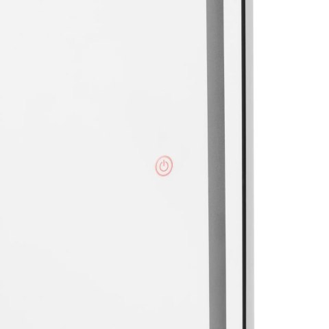 Konsola konsoleta fryzjerska lustro z oświetleniem LED ośmiokątne 180 x 70 cm - srebrne Konsola konsoleta fryzjerska lustro z oświetleniem LED ośmiokątne 180 x 70 cm - srebrne