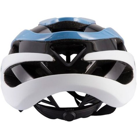 Kask rowerowy uniwersalny regulowany rozmiar M niebiesko-biały Kask rowerowy uniwersalny regulowany rozmiar M niebiesko-biały