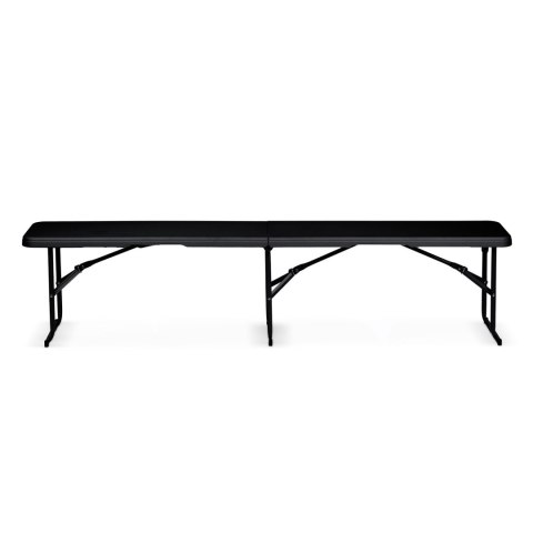 Ławka ogrodowa składana 180 cm Plonos czarna