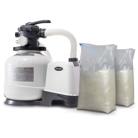 Pompa filtrująca piaskowa 10500 l/h INTEX 26648 + 50 kg piasku Pompa filtrująca piaskowa 10500 l/h INTEX 26648 + 50 kg piasku