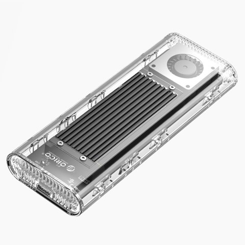 Kieszeń obudowa na dysk TCM2-G20 M.2 NVME USB-C 3.2 20Gb/s - srebrno-przezroczysta Kieszeń obudowa na dysk TCM2-G20 M.2 NVME USB-C 3.2 20Gb/s - srebrno-przezroczysta