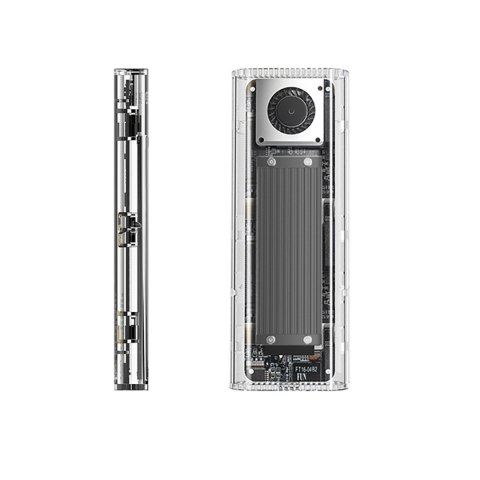 Kieszeń obudowa na dysk TCM2-G20 M.2 NVME USB-C 3.2 20Gb/s - srebrno-przezroczysta Kieszeń obudowa na dysk TCM2-G20 M.2 NVME USB-C 3.2 20Gb/s - srebrno-przezroczysta