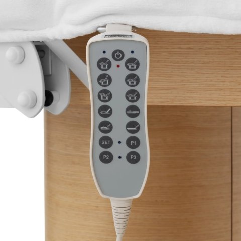 Łóżko stół do masażu tatuażu SPA podgrzewany AVIGNON - biały Łóżko stół do masażu tatuażu SPA podgrzewany AVIGNON - biały