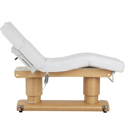 Łóżko stół do masażu tatuażu SPA podgrzewany AVIGNON - biały Łóżko stół do masażu tatuażu SPA podgrzewany AVIGNON - biały