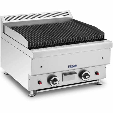 Grill lawowy na gaz ziemny ryflowany 50 x 47 cm 2 x 7200 W Grill lawowy na gaz ziemny ryflowany 50 x 47 cm 2 x 7200 W