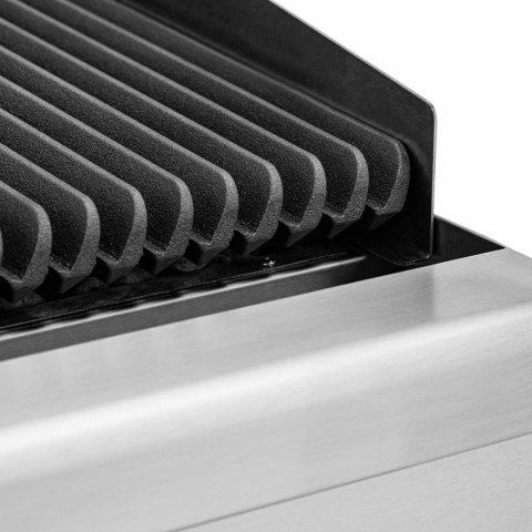 Grill lawowy na gaz ziemny ryflowany 50 x 47 cm 2 x 7200 W Grill lawowy na gaz ziemny ryflowany 50 x 47 cm 2 x 7200 W