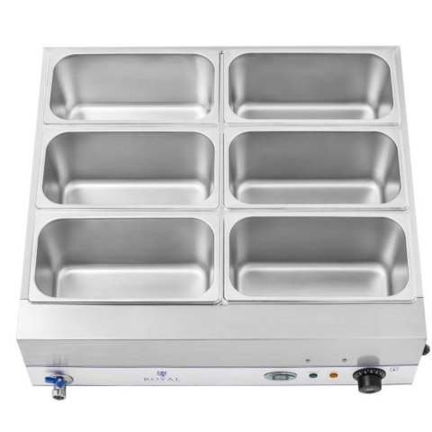 Bemar podgrzewacz wodny na podstawie stalowej 6 x GN 1/3 2000W 230V