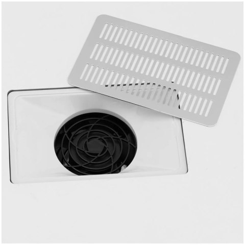 Biurko kosmetyczne do manicure z pochłaniaczem pyłu 120 x 45 cm - białe Biurko kosmetyczne do manicure z pochłaniaczem pyłu 120 x 45 cm - białe