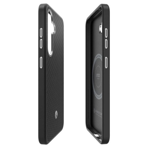 Etui silikonowe Spigen Enzo Aramid MagFit do Samsung Galaxy S25+ - czarne